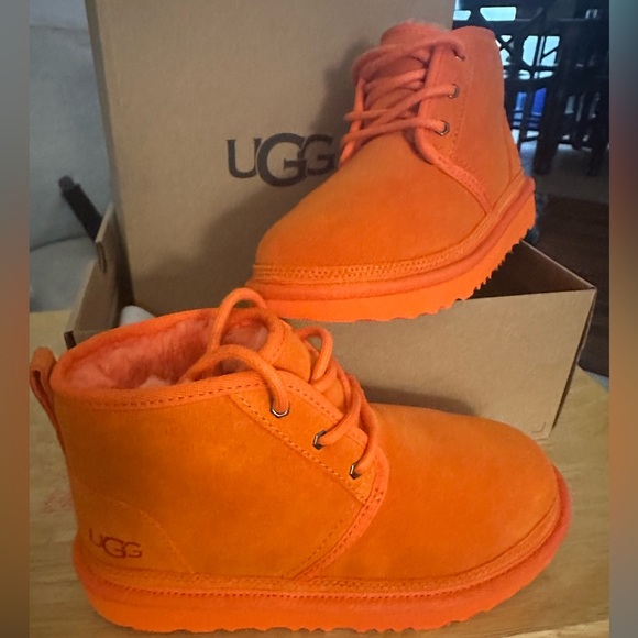UGG Vibrant Orange Ankle Boots - Picture 1 of 6